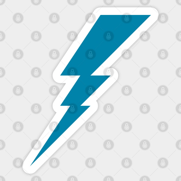 Lightning Bolt geometric Blue Symbol Sticker by TMBTM